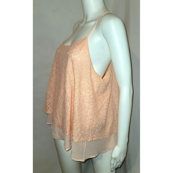 NWT IT Girl Lace Flowing Strappy Layered Halter Top - Size XL - Picture 3 of 9